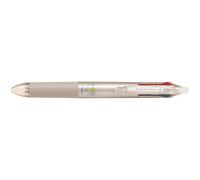 Stylo roller Pilot FriXion Ball 4 couleurs effaçable rétractable pointe 0,5 mm - Corps champagne