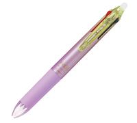 Stylo roller Pilot FriXion Ball 4 couleurs effaçable rétractable pointe 0,5 mm - Corps violet