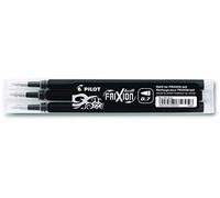 PILOT FRIXION BLS-FR7-S3 Lot de 3 recharges pour stylo bille à encre noire 0,4 mm