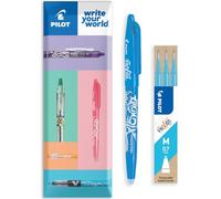 PILOT Frixion FR7 Lot de 1 stylo roller effaçable Heat/Friction Pointe moyenne 0,7 mm Bleu clair