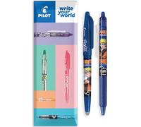 Pilot Frixion FR7 Naruto Shippuden Lot de 2 stylos roller effaçables à la chaleur et à friction Pointe moyenne 0,7 mm Bleu