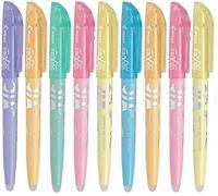 Pilot Frixion Light Pastel Lot de 9 surligneurs avec effaceur Frixion Blanc 9er Set soft Pastell | sortiert