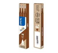 Pilot FriXion Lot de 3 recharges pour roller à encre gel sensible à la chaleur Marron