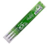 Pilot FriXion Lot de 3 recharges pour stylos roller Encre verte 0,7 mm