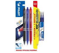 Pilot FriXion Mclick 07 Bonuspack Lot de 3 recharges