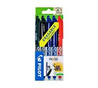 Pilot Frixion Point Roller effaçable Pointe 0,7 mm 2 x noir / 2 x bleu / 1 x rouge