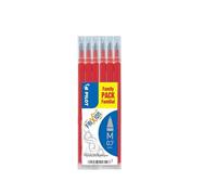 Pilot FRIXION Recharge moyenne Pointe 0,7 mm 2 paquets 6 recharges Encre rouge