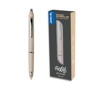 PILOT - FriXion Zone Beige - Stylo Effaçable Premium - Coffret Cadeau | Encre Noire - Roller Encre Gel Rétractable, Rechargeable et Ergonomique - Design Élégant - Pointe Moyenne (0,7mm)