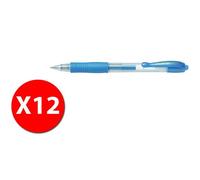 Pilot G-2 Metallic 011355 - Rouleau Encreur Gel - Bleu Métallique - Pointe Moyenne - Paquet De 12 Pcs
