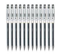 Pilot G-TEC-C4 Lot de 12 Stylo à bille Pointe hi-tech extra-fine Encre gel Noire Corps plastique avec capuchon