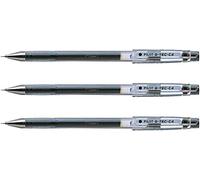 Pilot G-Tec C4 Lot de 3 stylos à encre gel 0,4 mm Noir