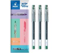 Pilot G-Tec C4 Stylo roller à encre gel - Pointe 0,4 mm - Ligne 0,2 mm - Portefeuille de 3 (Vert)