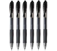 Pilot G2 07 Lot de 6 stylos rollers à encre gel rétractable 0,7 mm Pointe 0,39 mm Largeur de ligne rechargeable BL-G2-7 [80]