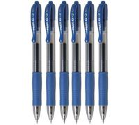 Pilot G2 07 Lot de 6 stylos rollers à encre gel rétractable 0,7 mm Pointe 0,39 mm Largeur de ligne rechargeable BL-G2-7 [79]