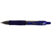 Pilot G2 Lot de 12 Pixie Roller rétractable à encre gel Pointe 0,7 mm Bleu