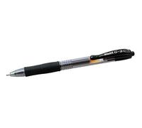 Pilot G2 Lot de 12 Stylo à bille Pointe large rétractable Encre gel Noire Corps plastique avec grip caoutchouc