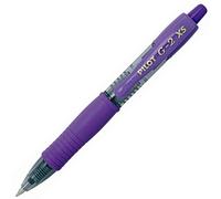Pilot G2 Pixielot De 12 Mini Stylo Roller Rétractable À Encre Gel Pointe 0,7 Mm Violet (Import Royaume Uni)