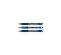 Pilot - G2 - Stylo À Bille - Pointe Fine Rétractable - Encre Gel Bleue - Corps Plastique Avec Grip Caoutchouc - Lot De 12