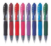Pilot G2-XS7 Pixie Lot de 8 mini stylos roller Pointe 0,7 mm Largeur de trait 0,4 mm