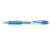 Pilot G207 Lot de 12 stylos rollers à encre gel rétractable Bleu métallique 0,7 mm