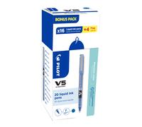 Pilot Hi-Tecpoint V5 - Stylo roller pointe fine 0,5 mm - Bleu - Pack Promo 16 + 4 OFFERTS