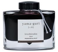 PILOT Iroshizuku 69219 Stylo plume Yama-Guri Chestnut sauvage Marron foncé Flacon de 50 ml
