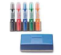 Pilot – Kit marqueurs tableau blanc V BOARD MASTER – 5 marqueurs, support & brosse magnétiques