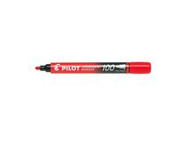 Pilot Pen Marqueurs permanents SCA-100-R pointe conique Rouge Lot de 12