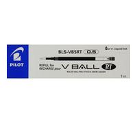 Pilot Lot De 12 Recharge Pour Stylos Rollers V-Ball 5 Rt Noir