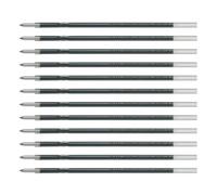 PILOT Lot de 12 Recharges Stylo Bille RFNS-GG Pointe moyenne Noir