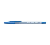 Pilot BP-SFLot de 12 Stylo à bille rechargeable Pointe fine Corps plastique cristal avec capuchon Bleu
