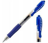 PILOT Lot de 12 Stylos bille à encre Gel G2 05 Pointe Fine Bleu