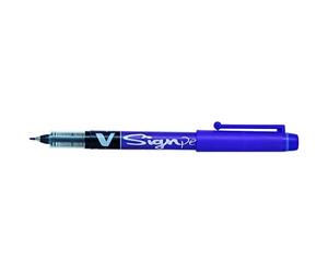 PILOT Lot de 12 Stylos feutre V Sign Pen Pointe moyenne 0,6 mm Violet