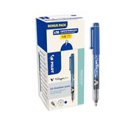 Pilot Pen Stylos-feutre V-Sign Pen - Pointe moyenne 2 mm, encre liquide - Bleu - Pack 16+4 offerts