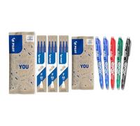 PILOT - Lot de 3 étuis de 3 recharges FriXion pour stylo effaçable. Compatibles FriXion Ball & 5 Frixion Ball - Encre Gel Effaçable - Stylo Roller Rechargeable et Ergonomique