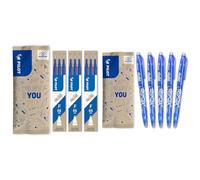 PILOT - Lot de 3 étuis de 3 recharges FriXion pour stylo effaçable. Compatibles FriXion Ball & 5 Frixion Ball - Encre Gel Effaçable - Stylo Roller Rechargeable et Ergonomique - Bleu