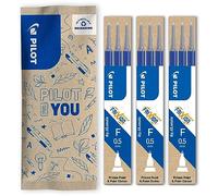 PILOT - Lot de 3 Étuis de 3 Recharges FriXion - Recharges pour Stylos Effaçables - Compatibles FriXion Point, FriXion Point Clicker Synergy - Bleu - Pointe Fine