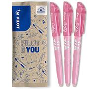 PILOT - Lot de 3 Frixion Light Soft - Surligneurs effaçables aux couleurs pastel - Rose - Pointe biseautée pour tracé fin ou plus large