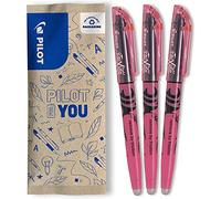 PILOT - Lot de 3 Frixion Light - Surligneurs effaçables aux couleurs fluos - Rose - Pointe biseautée pour tracé fin ou plus large