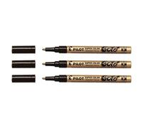 Marqueur pilot feutre permanent encre métallique pointe finenon biseautée 4mm or