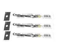 PILOT Lot de 3 Recharges pour stylo à encre gel G2-0.5 Noir