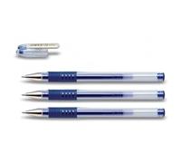 PILOT Lot de 3 Stylos à bille G1 GRIP pointe fine encre gel bleue
