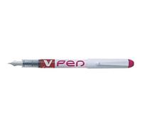 PILOT Lot de 3 Stylos Plume Effaçable Jetable V-Pen Pte Moyenne Rose
