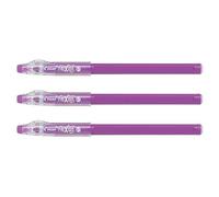 PILOT Lot de 3 Stylos Roller FRIXION ball Sticks Pointe Moyenne Mauve