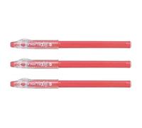 PILOT Lot de 3 Stylos Roller FRIXION ball Sticks Pointe Moyenne Rose Corail