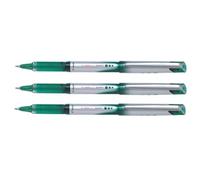 PILOT Lot de 3 Stylos roller V-Ball Grip 07 encre liquide Vert
