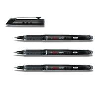 PILOT Lot de 3 Stylos roller V-BALL GRIP 10 Pointe métal 1 mm encre liquide Noire