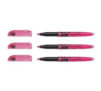 PILOT Lot de 3 Surligneurs FriXion light Effaçable Pointe Biseau 3,60 mm Rose