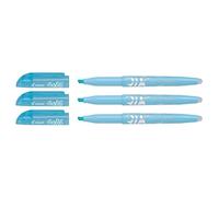 PILOT Lot de 3 Surligneurs FriXion Light Soft effaçable bleu pastel