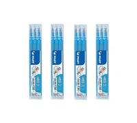 Pilot Lot de 4 boîtes de 3 mines de rechange pour stylo roller FriXion Ball bleu clair